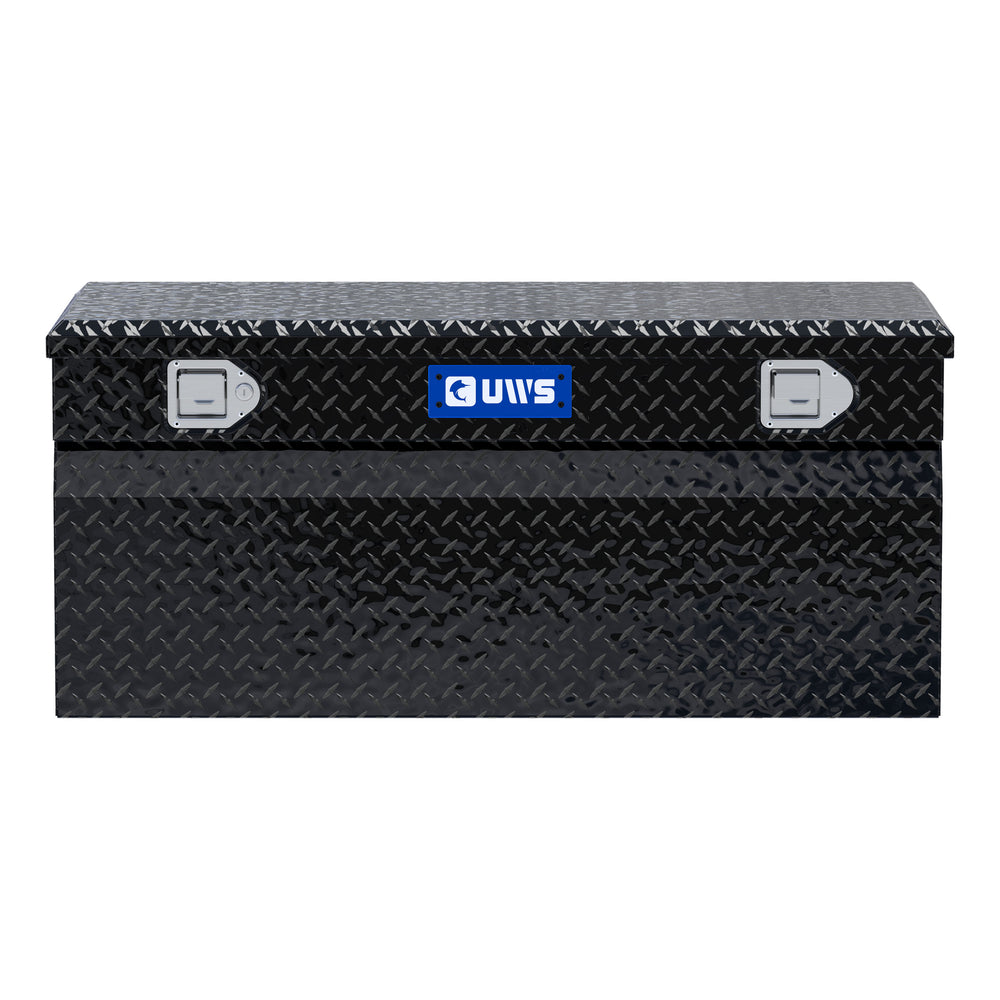 Gloss Black Aluminum 42" Wedge Utility Chest Box