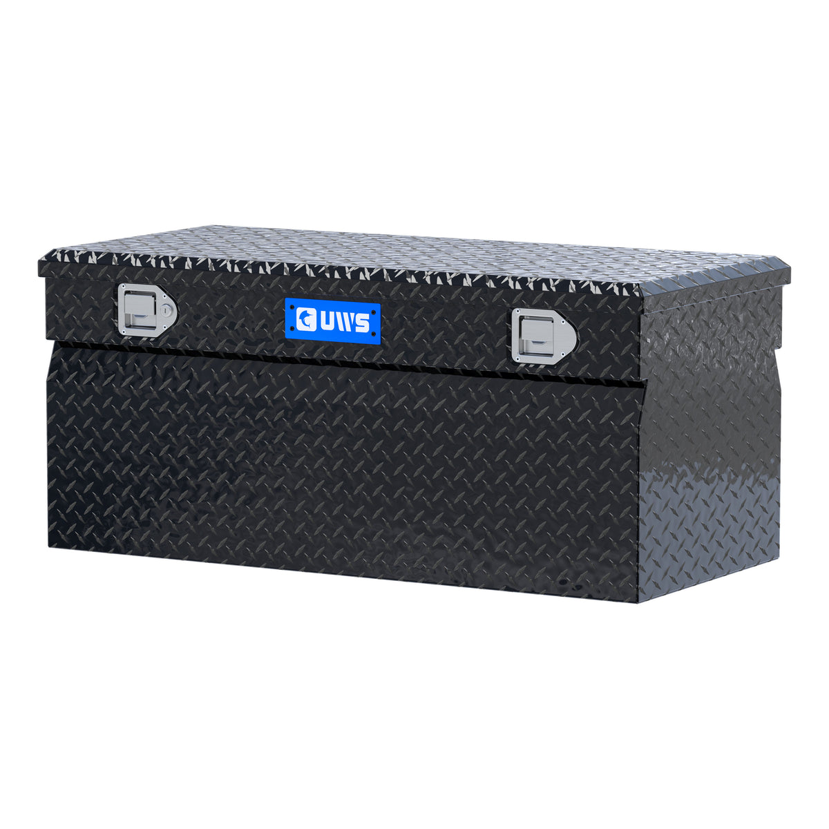 Gloss Black Aluminum 42" Wedge Utility Chest Box