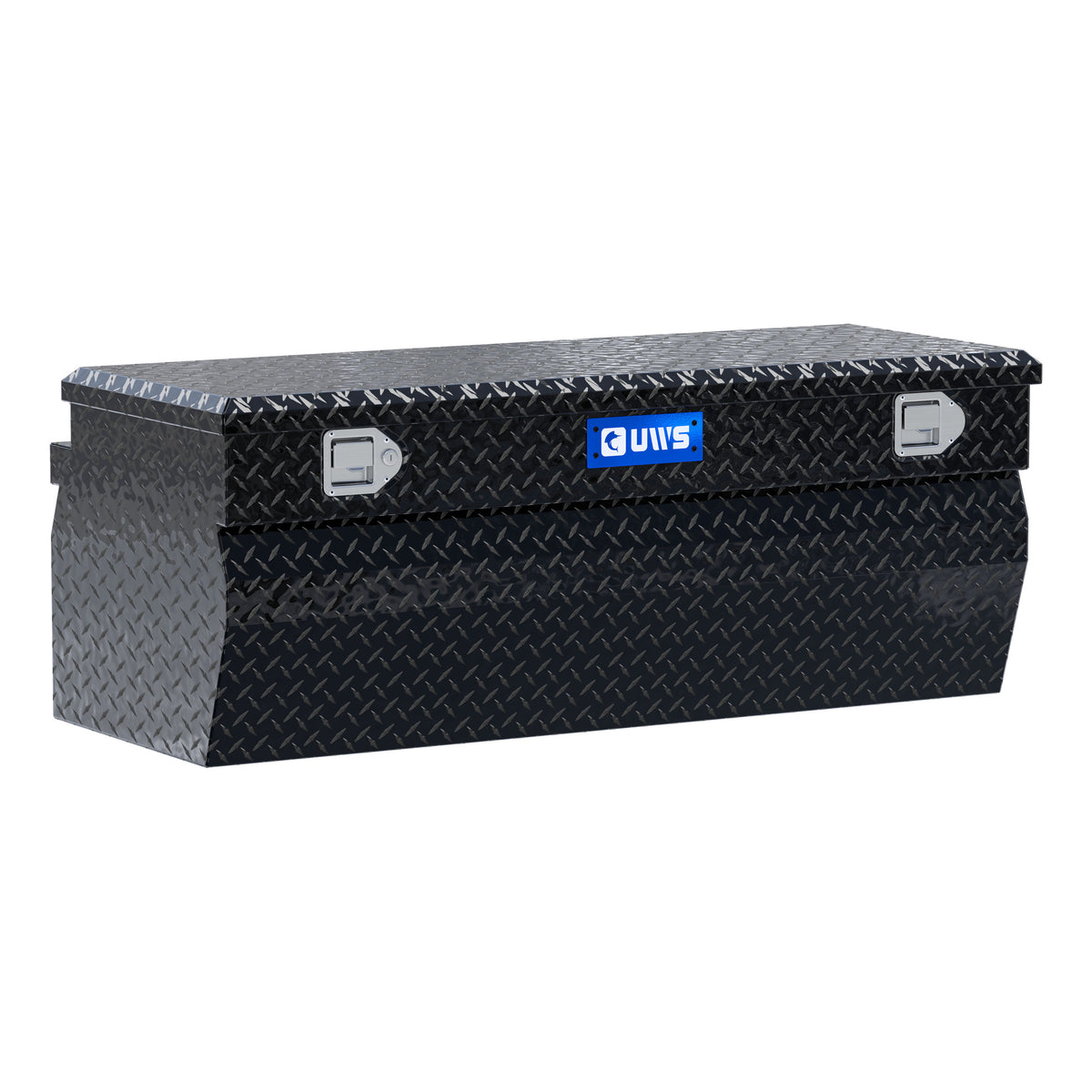 Gloss Black Aluminum 48" Wedge Utility Chest Box