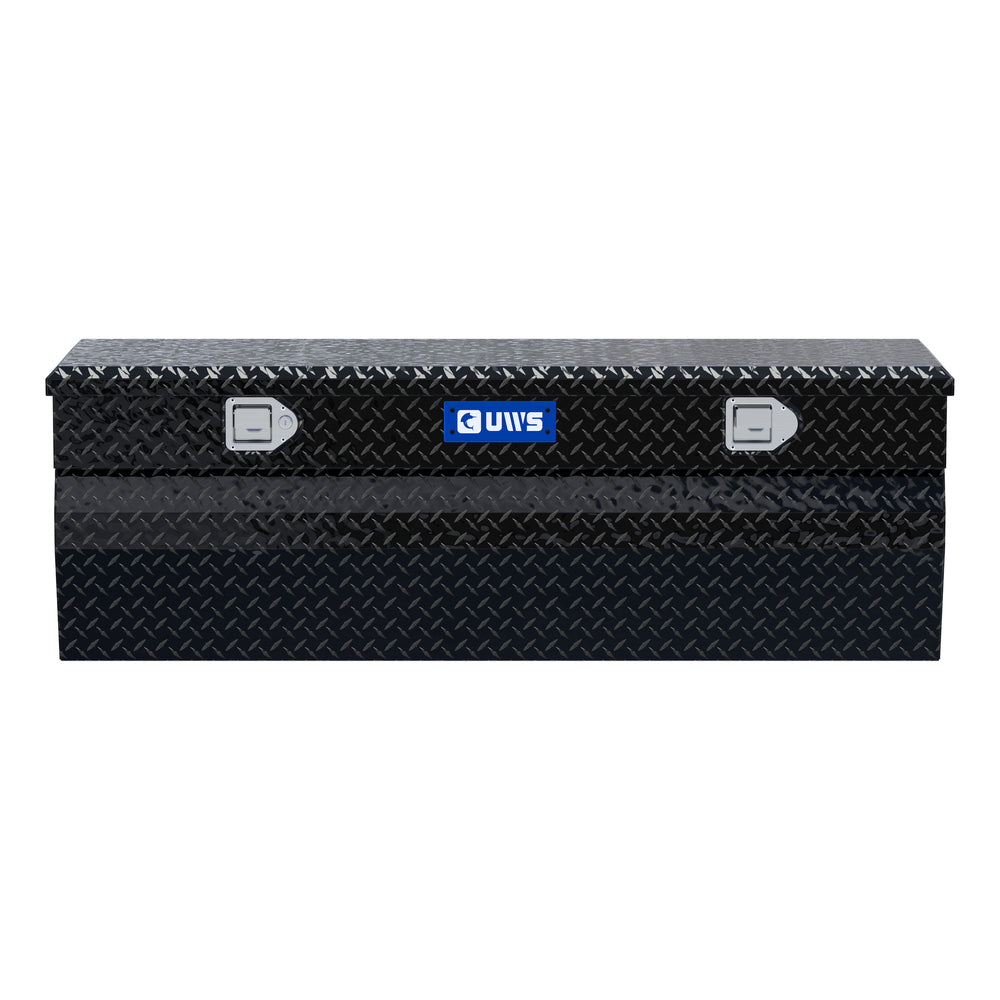 Gloss Black Aluminum 55" Wedge Utility Chest Box