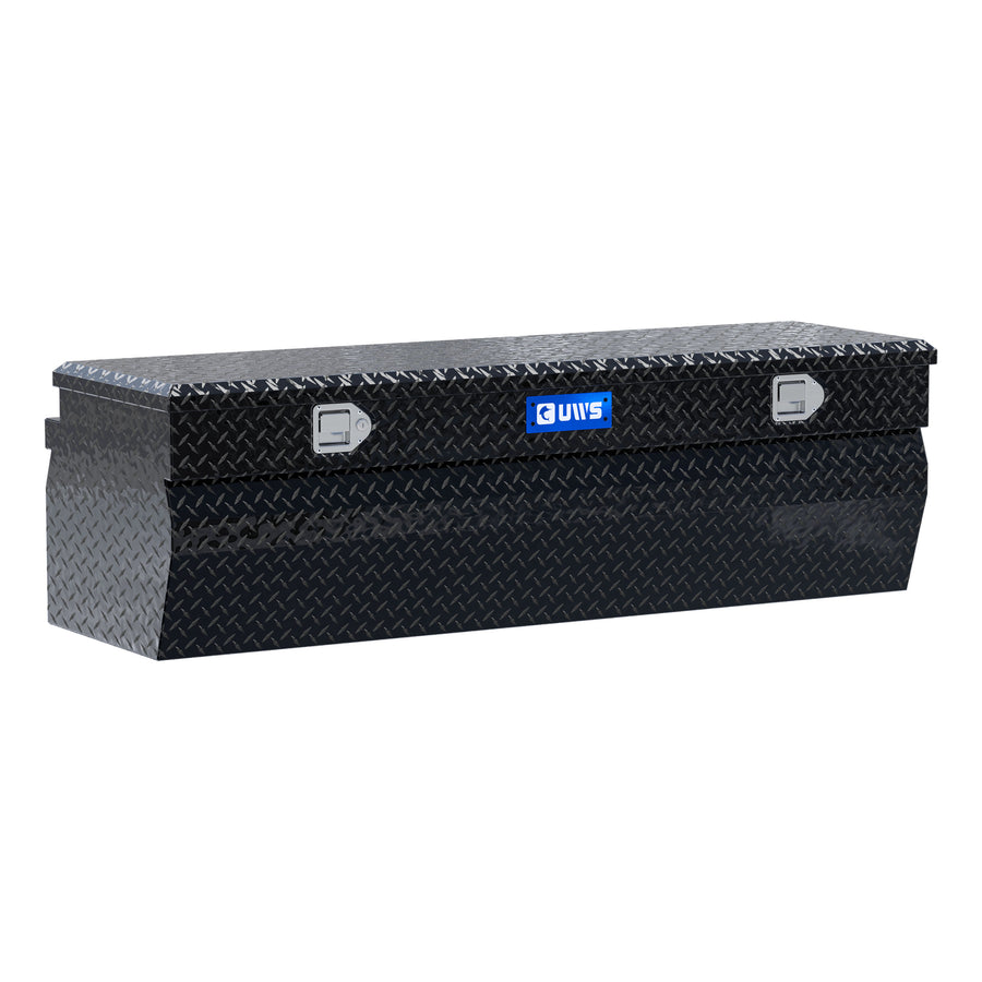 Gloss Black Aluminum 60" Wedge Utility Chest Box