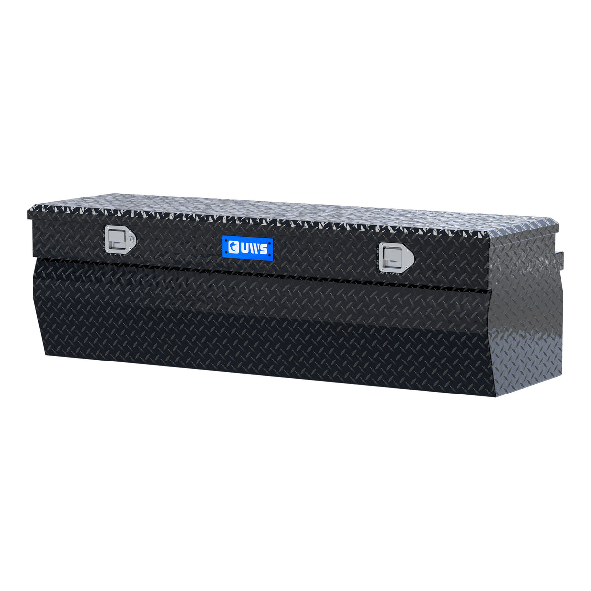 Gloss Black Aluminum 60" Wedge Utility Chest Box