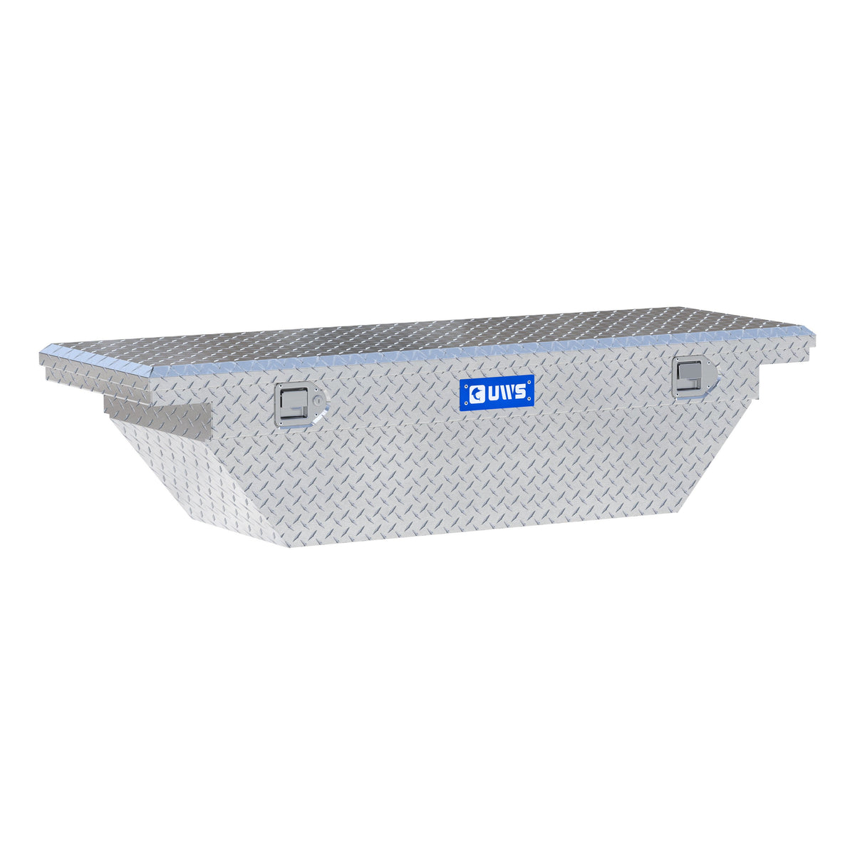 Bright Aluminum 60" Angled Truck Tool Box with Low Profile