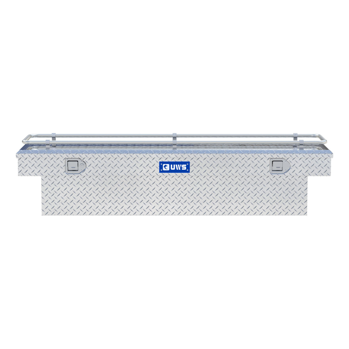 Bright Aluminum 69" Crossover Truck Tool Box with Rail