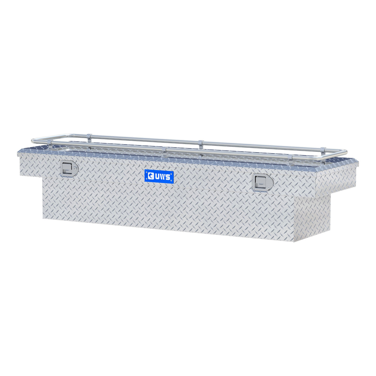 Bright Aluminum 69" Crossover Truck Tool Box with Rail