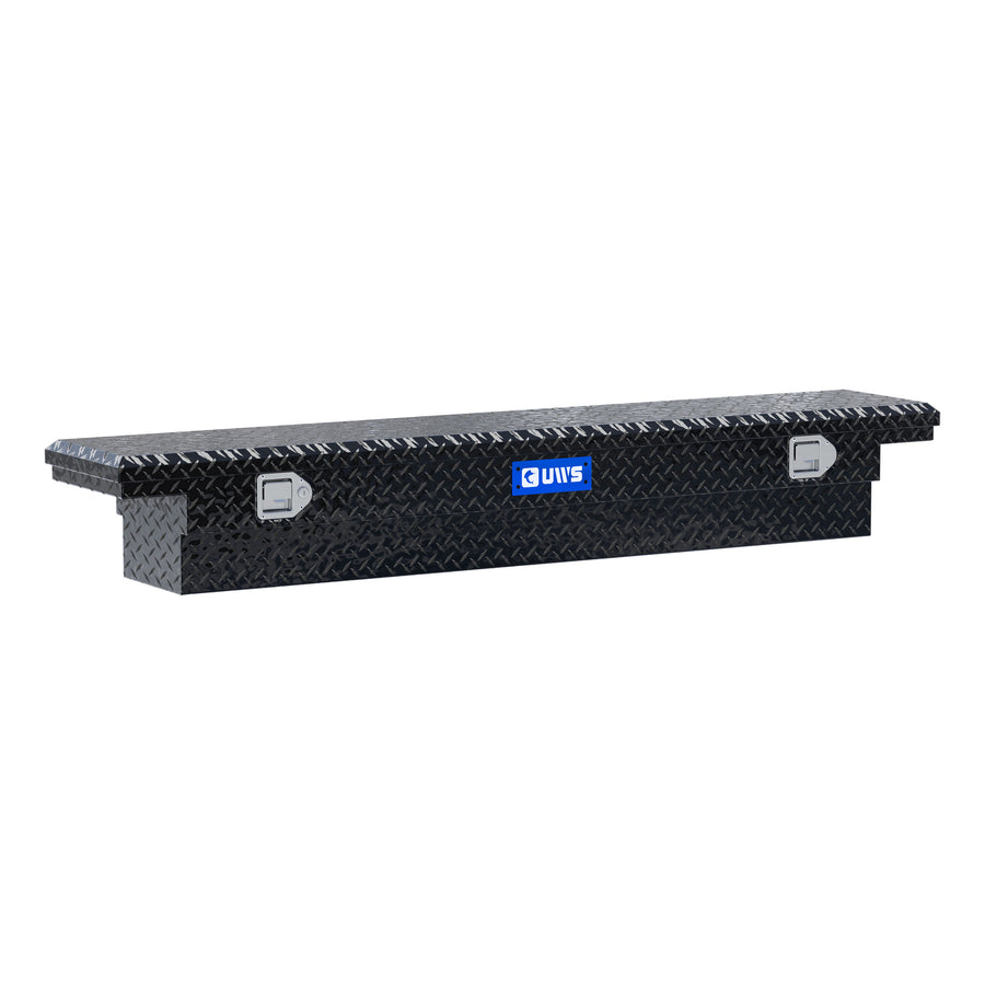 Gloss Black Aluminum 69" Slim Truck Tool Box, Low Profile
