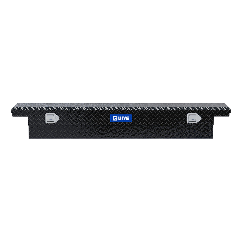Gloss Black Aluminum 69" Slim Truck Tool Box, Low Profile