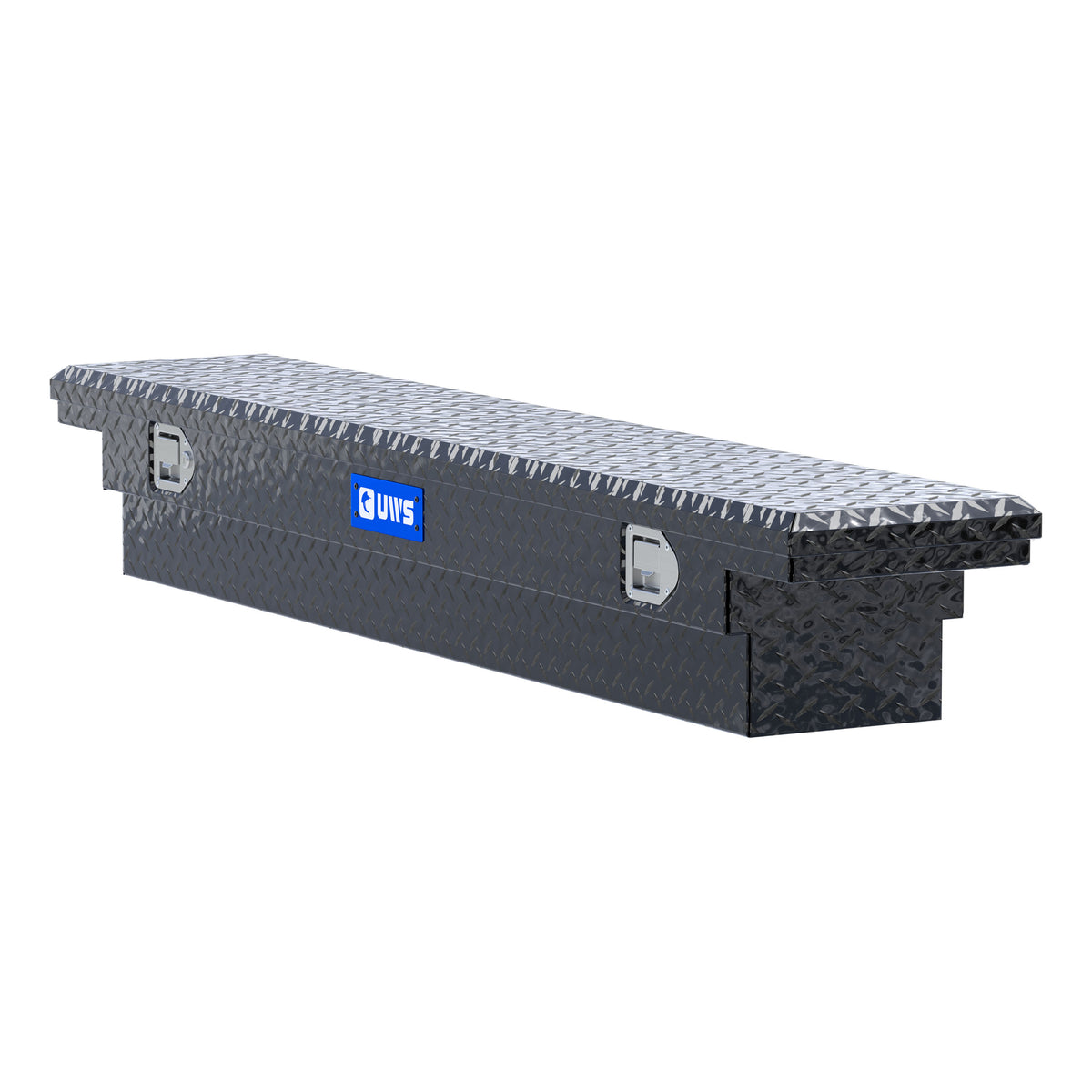 Gloss Black Aluminum 69" Slim Truck Tool Box, Low Profile