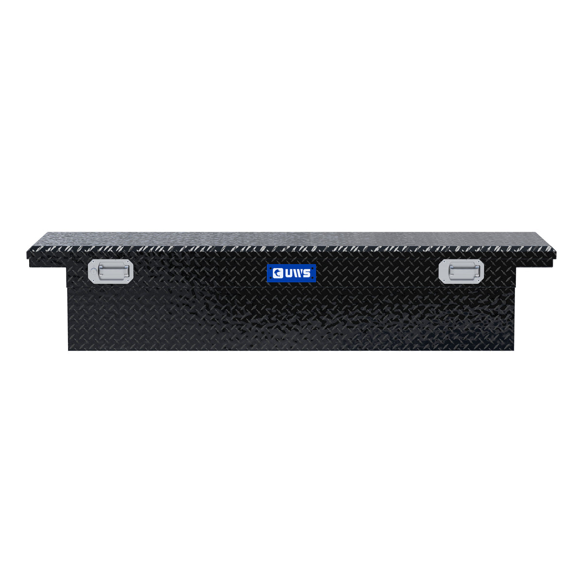 Gloss Black 72" Truck Tool Box, Low Profile, Pull Handles