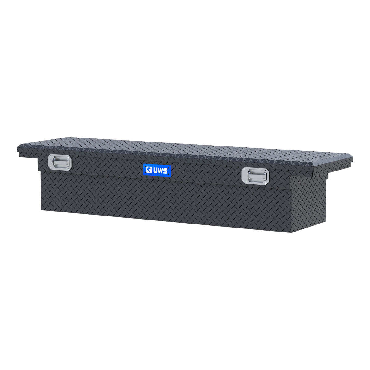 Matte Black 72" Truck Tool Box, Low Profile, Pull Handles