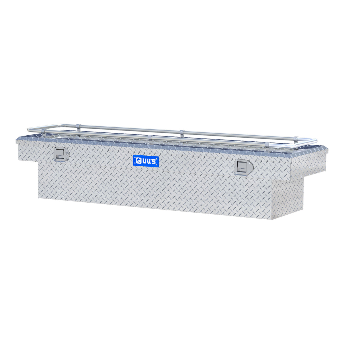 Bright Aluminum 72" Crossover Truck Tool Box with Rail