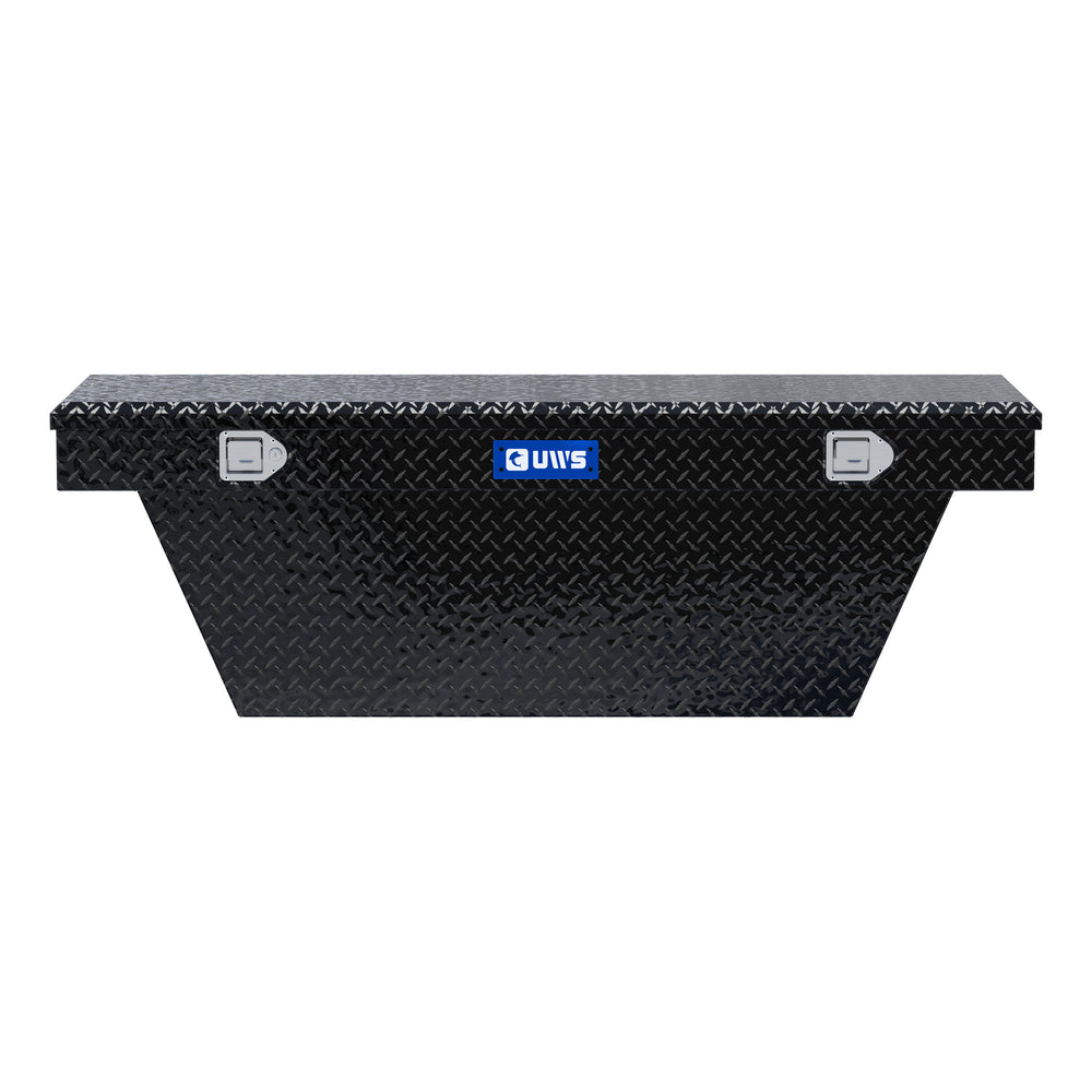 Gloss Black Aluminum 63" Deep Angled Truck Tool Box
