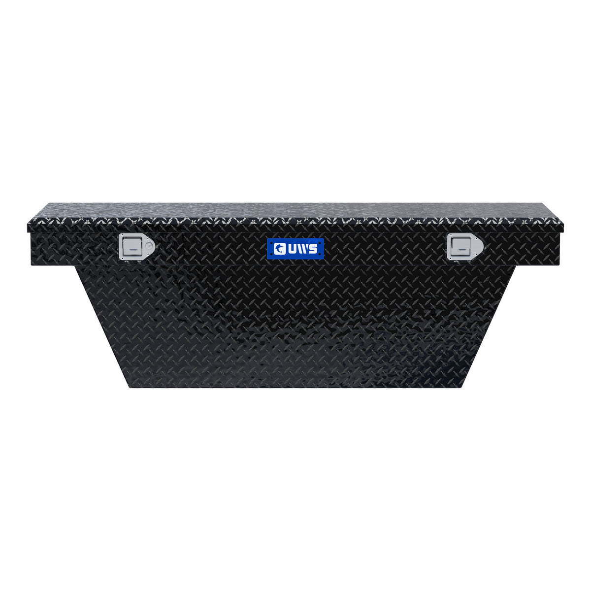 Gloss Black Aluminum 63" Deep Angled Truck Tool Box