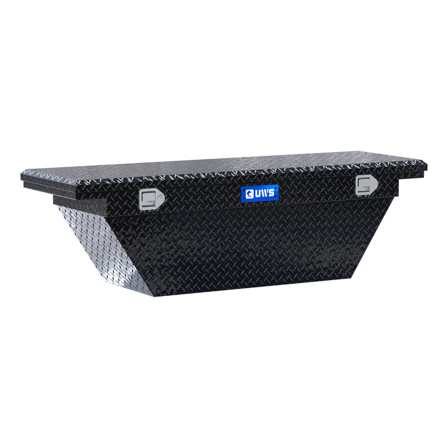 Gloss Black 63" Deep Angled Truck Tool Box, Low Profile