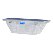 Bright Aluminum 63" Deep Angled Truck Tool Box, Low Profile