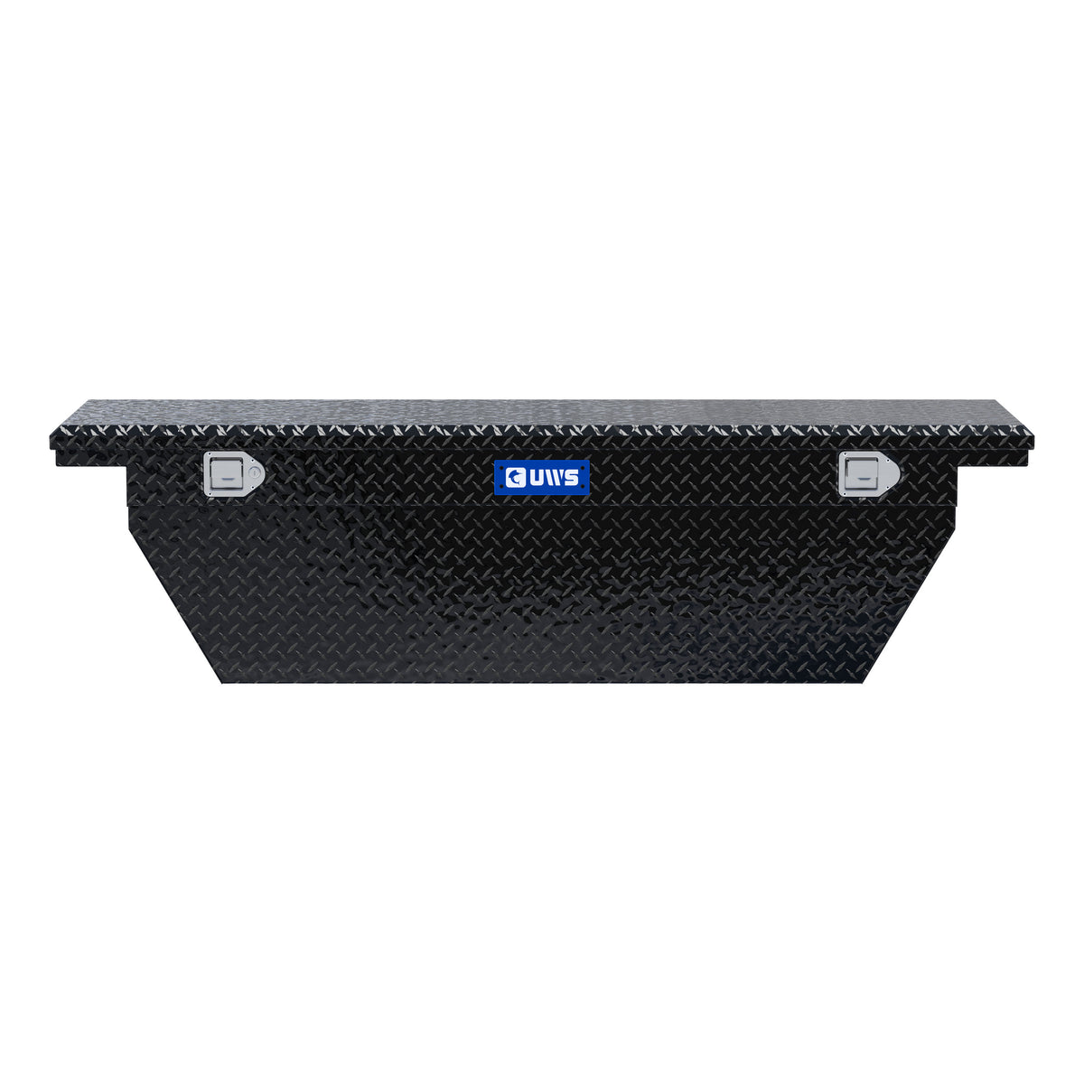 Gloss Black 69" Deep Angled Truck Tool Box, Low Profile