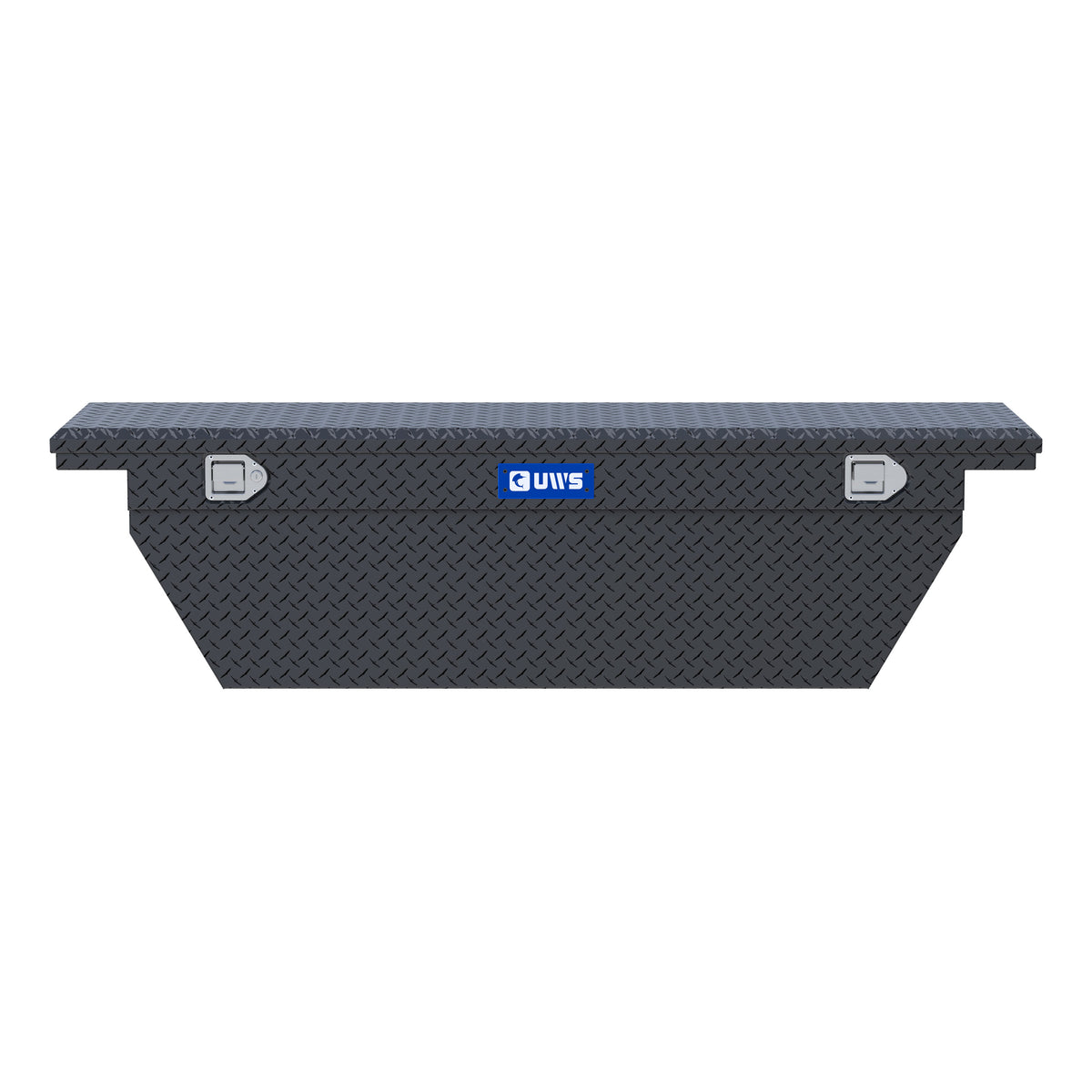 Matte Black 69" Deep Angled Truck Tool Box, Low Profile
