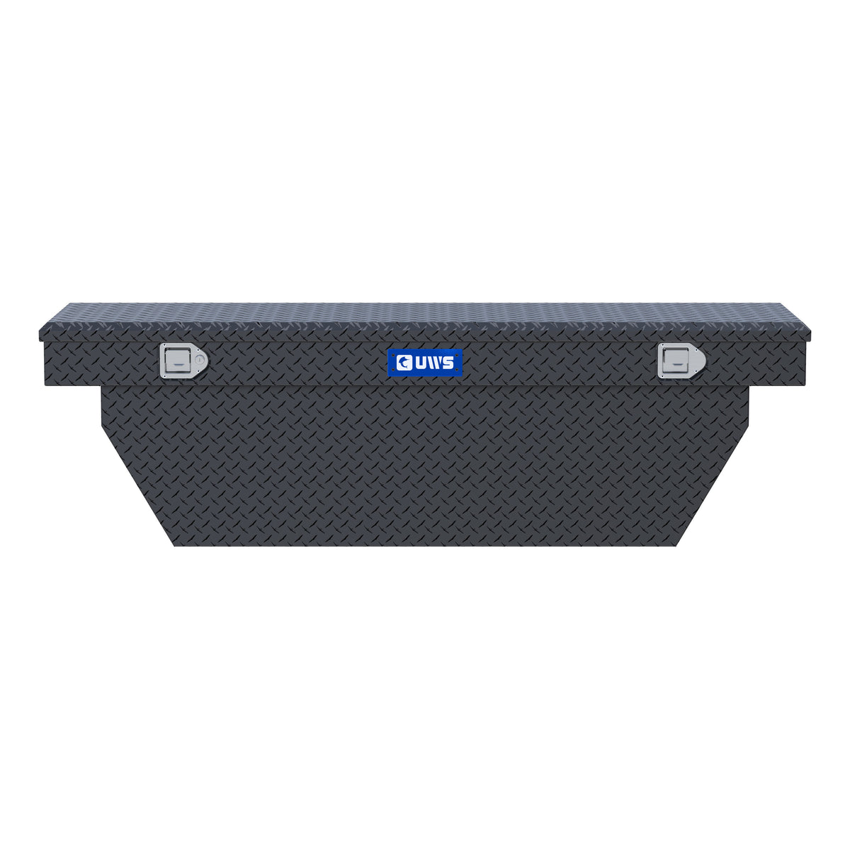 Matte Black Aluminum 69" Deep Angled Crossover Truck Tool Box