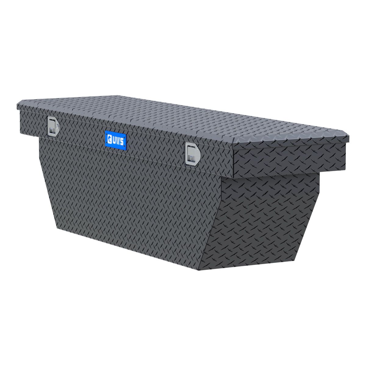 Matte Black Aluminum 69" Deep Angled Crossover Truck Tool Box
