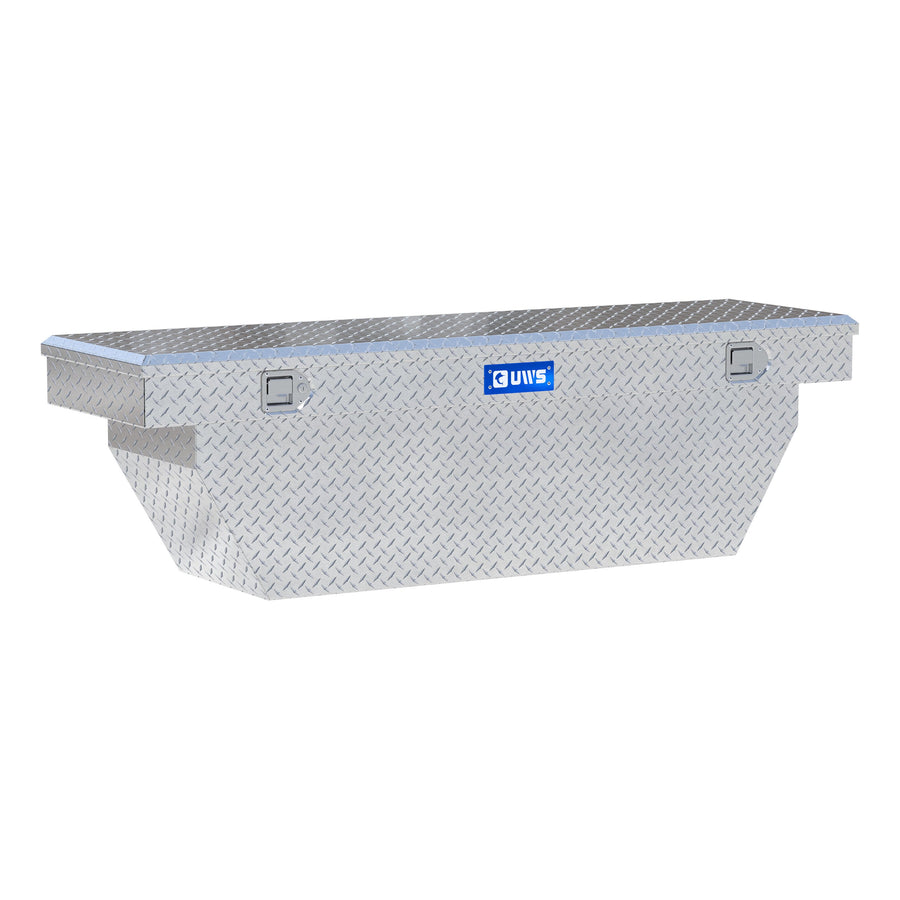 Bright Aluminum 69" Deep Angled Crossover Truck Tool Box