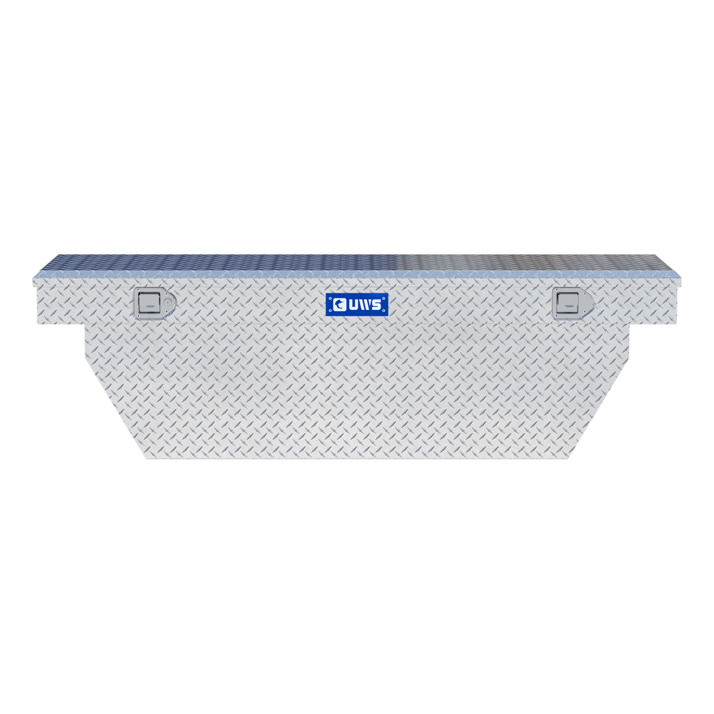 Bright Aluminum 69" Deep Angled Crossover Truck Tool Box