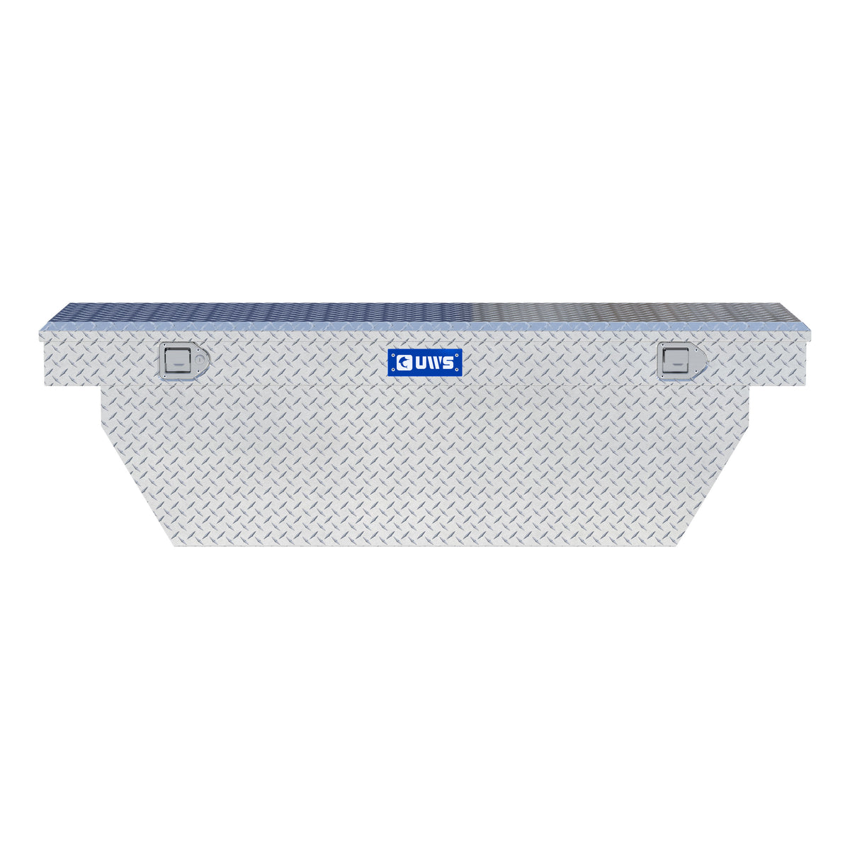 Bright Aluminum 69" Deep Angled Crossover Truck Tool Box
