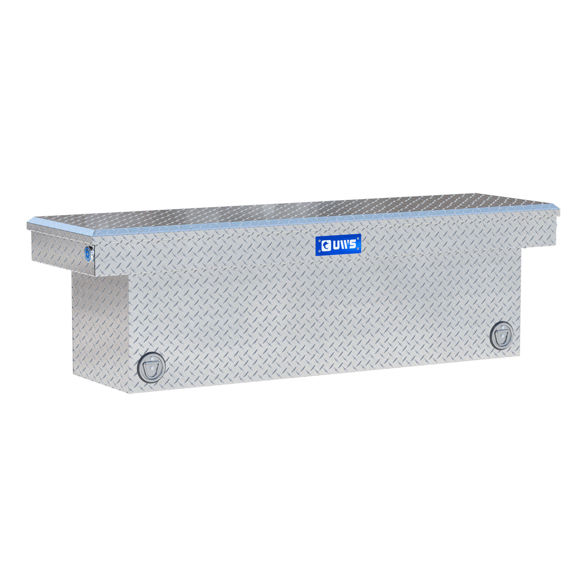 Bright Aluminum 69" Deep Push Button Crossover Truck Tool Box
