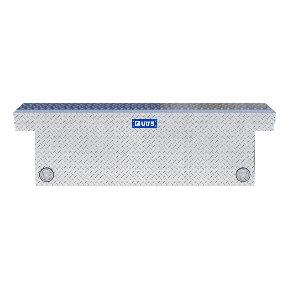Bright Aluminum 69" Deep Push Button Crossover Truck Tool Box
