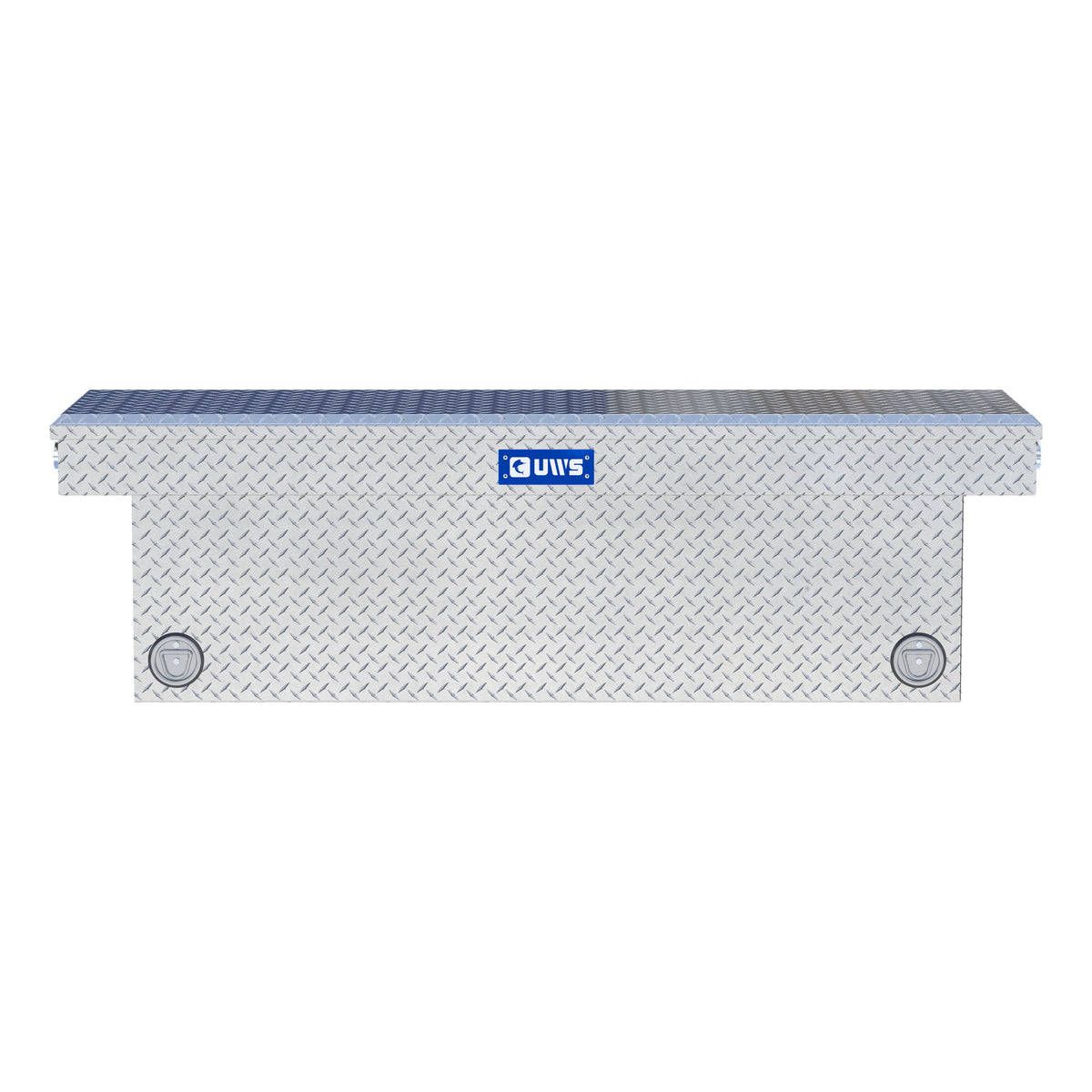 Bright Aluminum 69" Deep Push Button Crossover Truck Tool Box