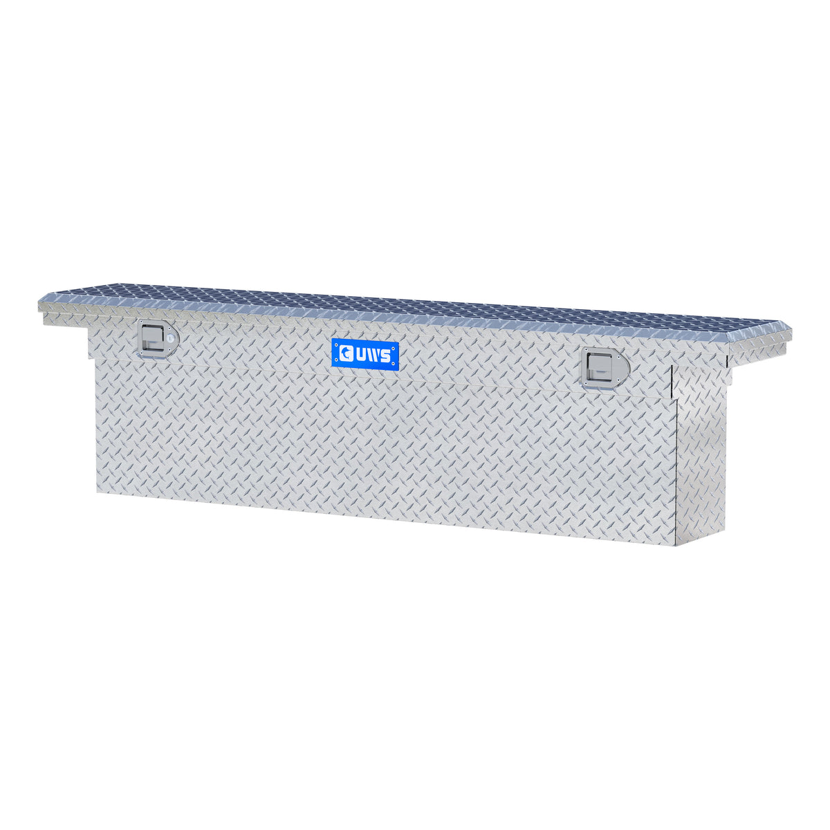 Bright Aluminum 69" Deep Slim Truck Tool Box, Low Profile