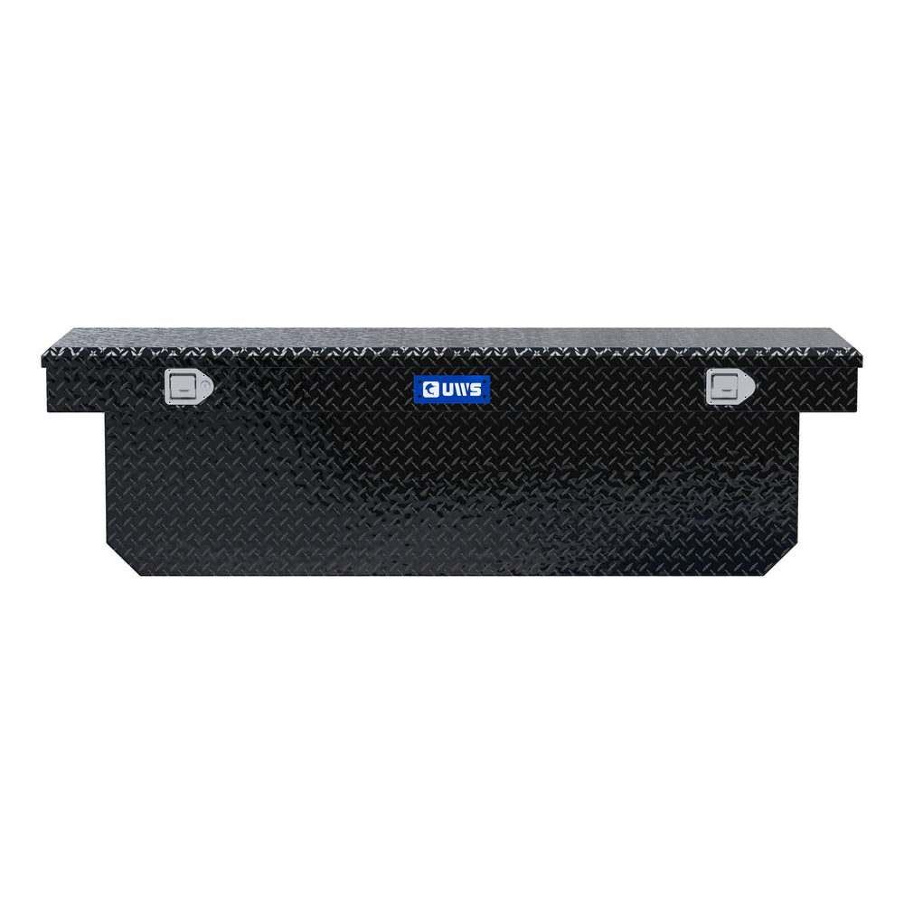 Gloss Black Aluminum 72" Deep Angled Crossover Truck Tool Box