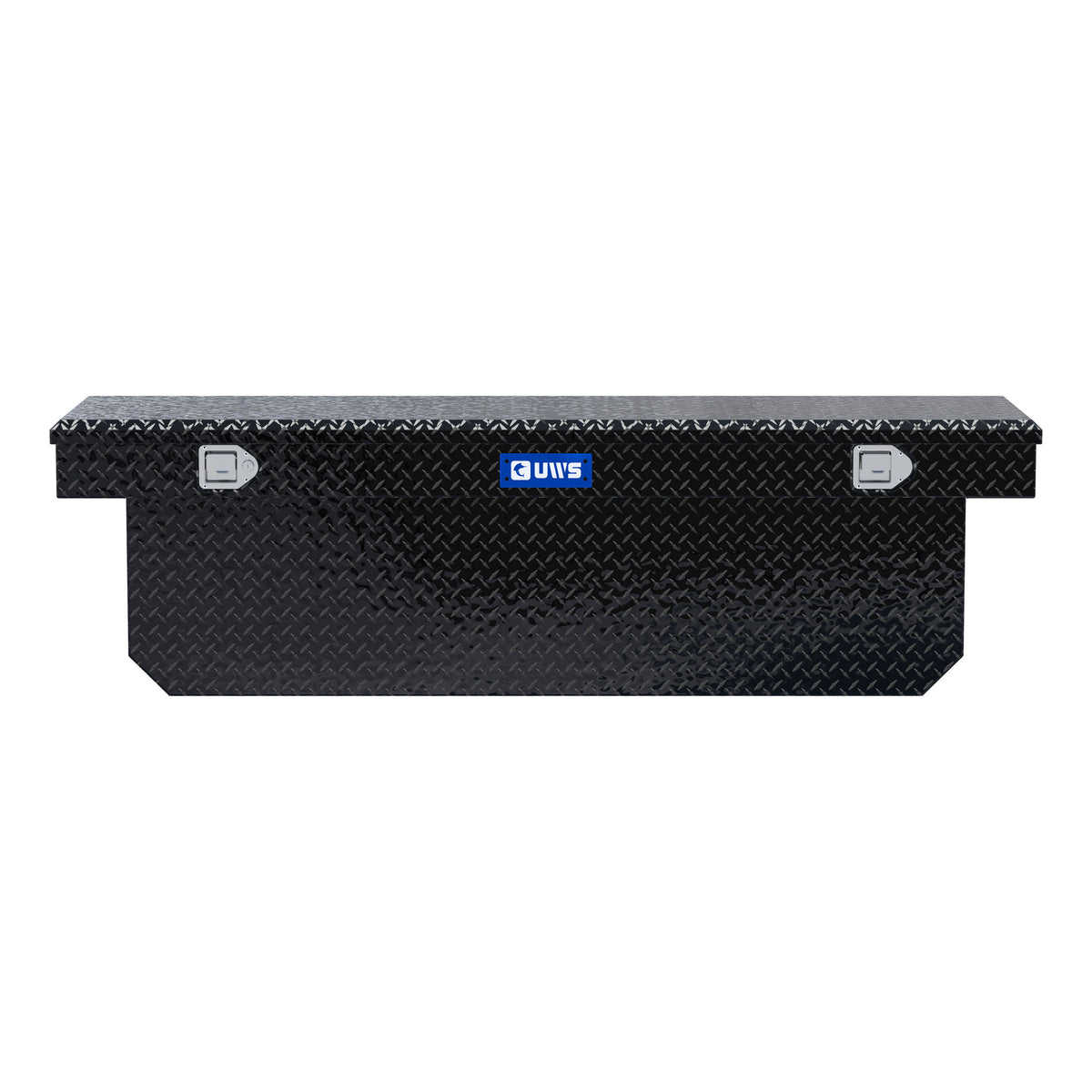 Gloss Black Aluminum 72" Deep Angled Crossover Truck Tool Box