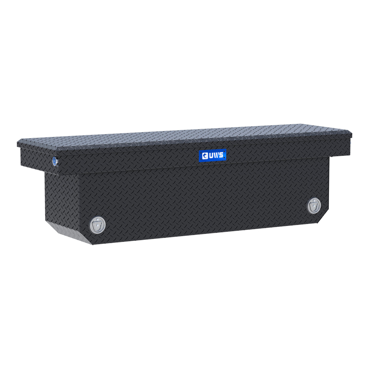 Matte Black 72" Deep Angled Push Button Crossover Truck Tool Box
