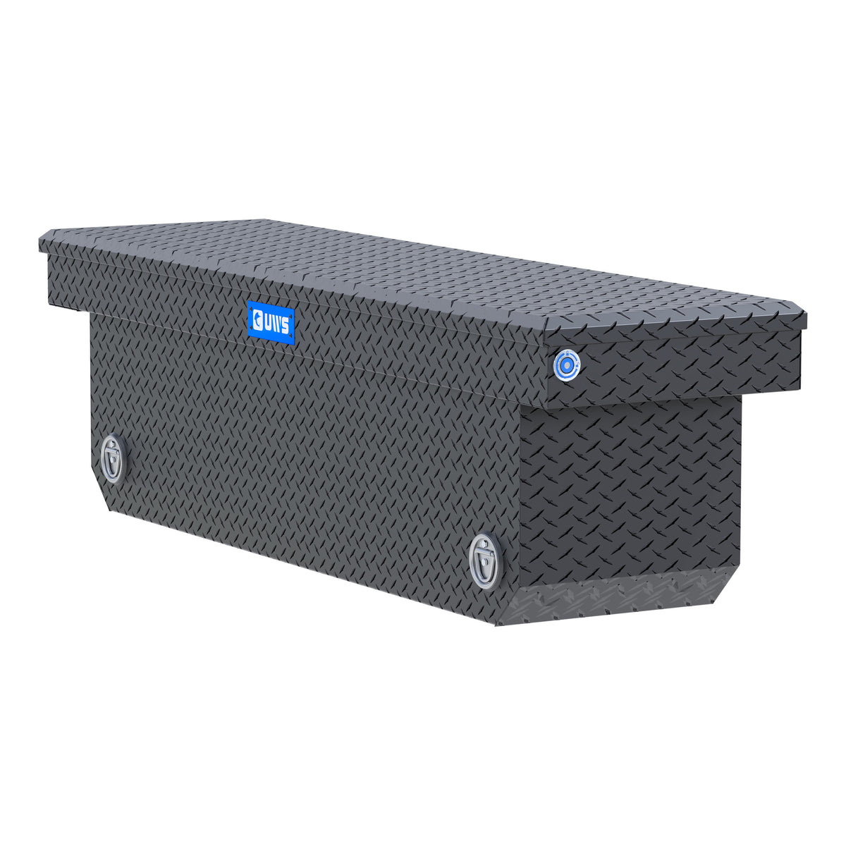 Matte Black 72" Deep Angled Push Button Crossover Truck Tool Box