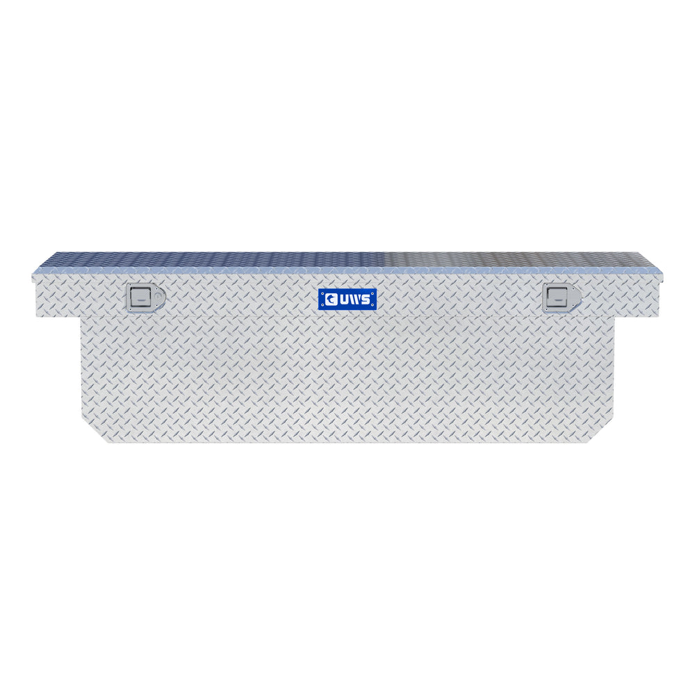 Bright Aluminum 72" Deep Angled Crossover Truck Tool Box