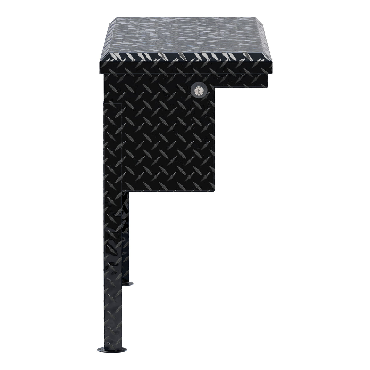 Gloss Black Aluminum 36" Truck Side Tool Box, Low Profile