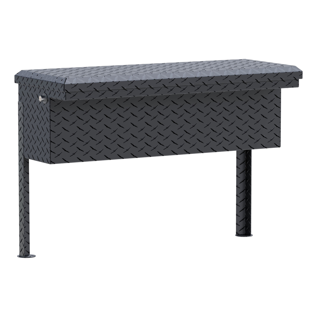 Matte Black Aluminum 36" Truck Side Tool Box, Low Profile