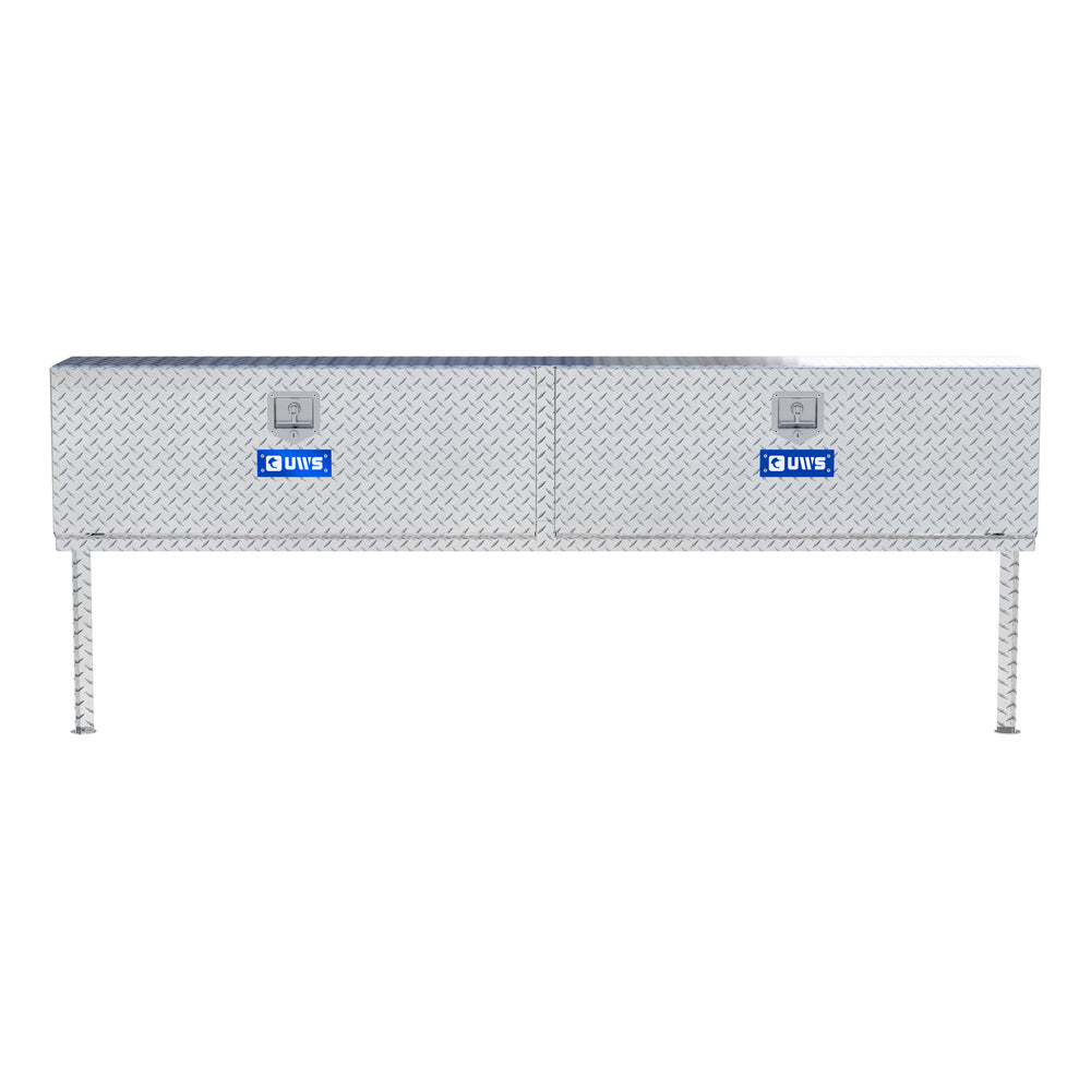 Bright Aluminum 90" Double-Door Topside Truck Tool Box