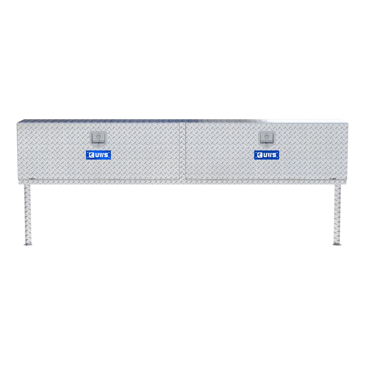 Bright Aluminum 90" Double-Door Topside Truck Tool Box