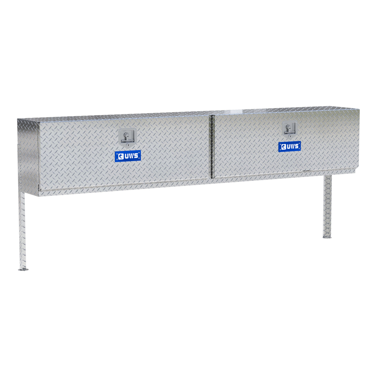 Bright Aluminum 90" Double-Door Topside Truck Tool Box