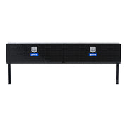 Gloss Black Aluminum 96" Double-Door Topside Truck Tool Box
