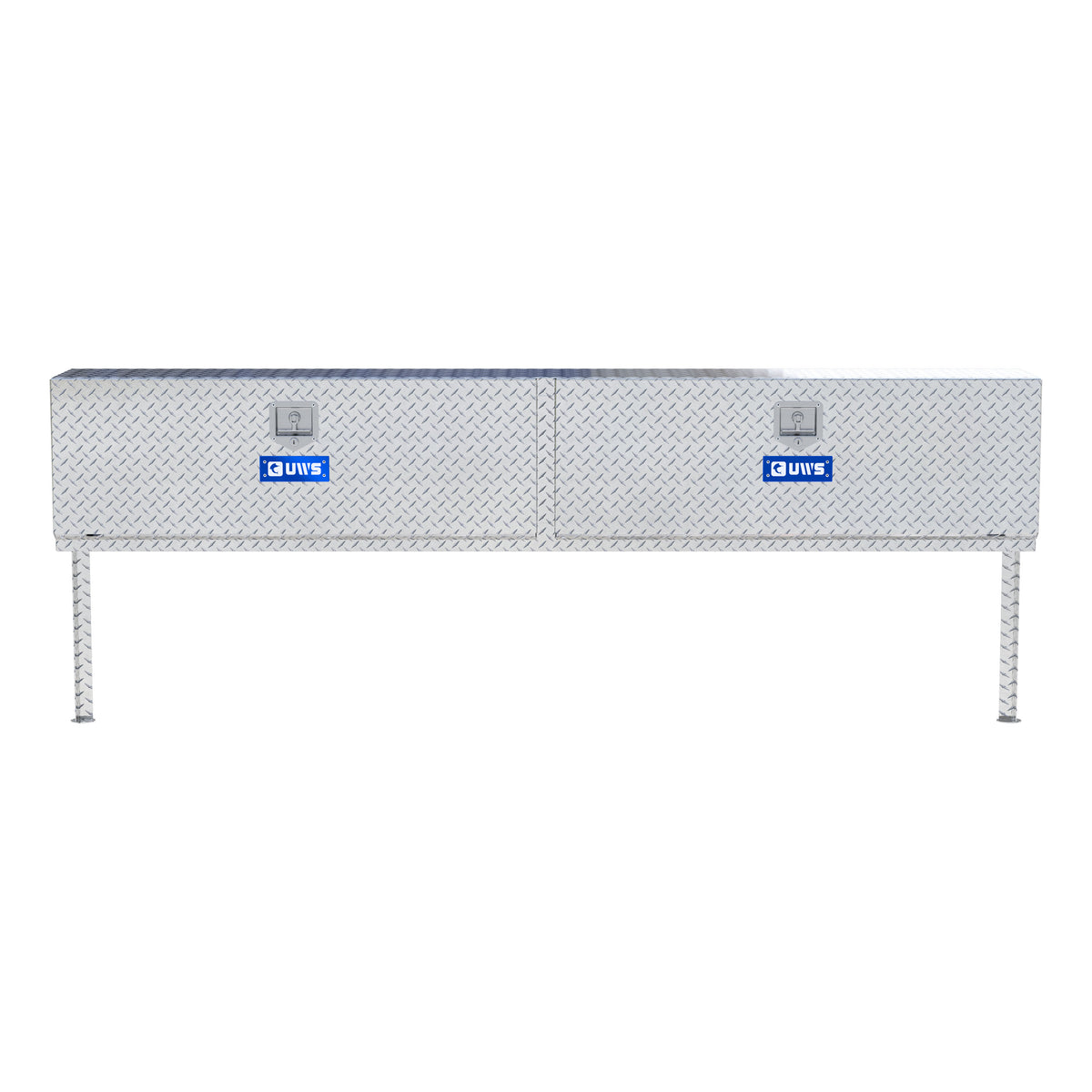 Bright Aluminum 96" Double-Door Topside Truck Tool Box