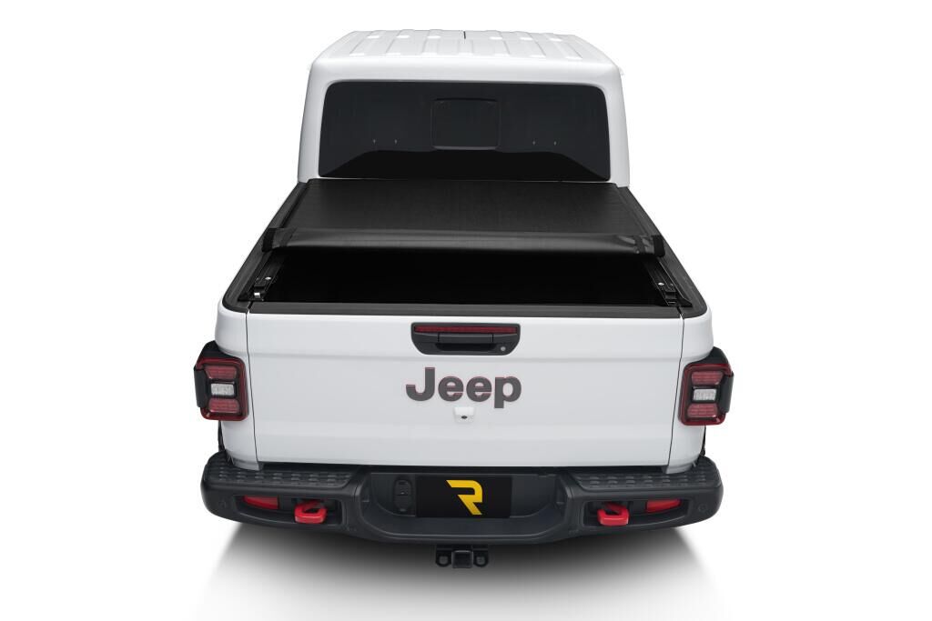 TruXedo Lo Pro Tonneau Cover - Black - 2020-2027 Jeep Gladiator with or without Trail Rail System