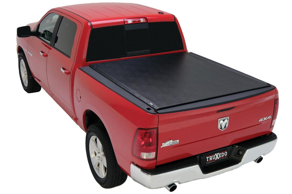 TruXedo Lo Pro Tonneau Cover - Black - Black - 2019-2027 (New Body Style) Ram 5' 7" Bed without RamBox with Multifunction Tailgate