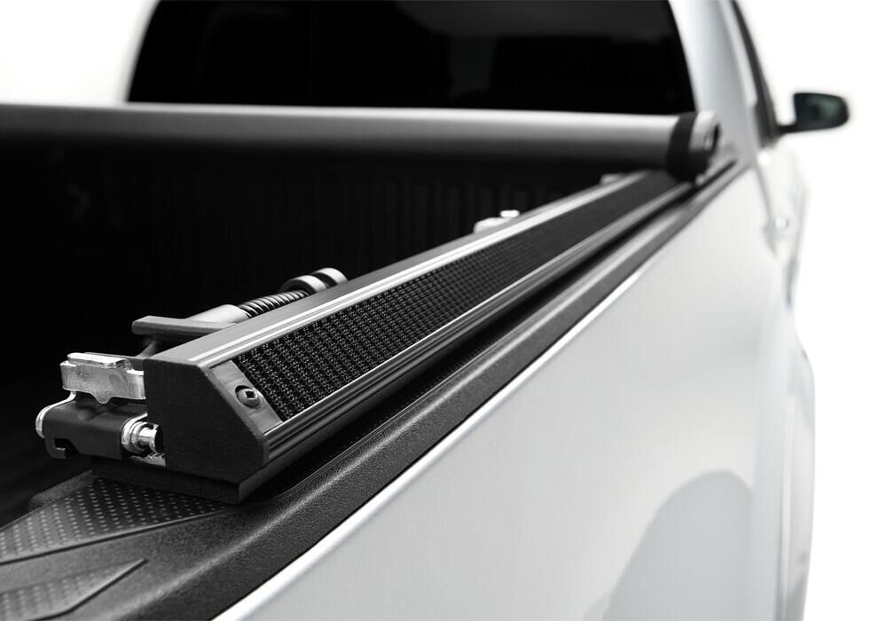 TruXedo TruXport Tonneau Cover - Black - 2014-2021 Toyota Tundra 8' Bed with Deck Rail System