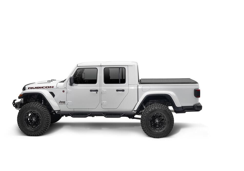 TruXedo Lo Pro Tonneau Cover - Black - 2020-2027 Jeep Gladiator with or without Trail Rail System