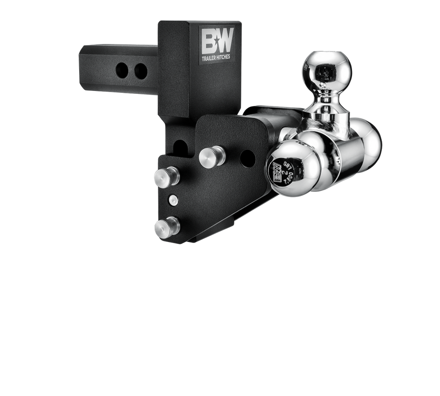 B&W 2 in Model 7 Blk T&S Tri Ball for Multi-Pro Tailgate - Part TS10064BMP