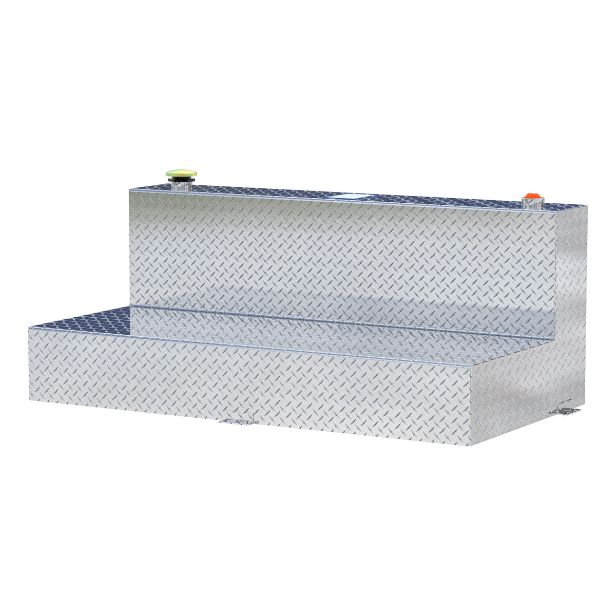 100-Gallon L-Shape Bright Aluminum Transfer Tank