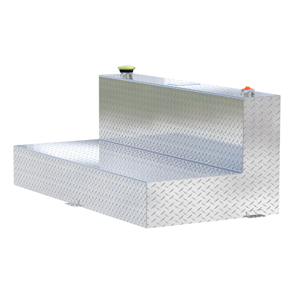 100-Gallon L-Shape Bright Aluminum Transfer Tank