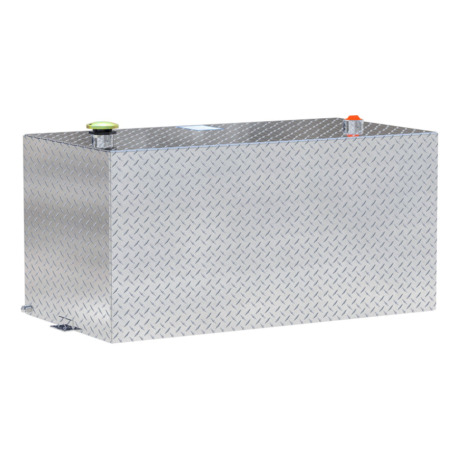 100-Gallon Rectangle Bright Aluminum Transfer Tank